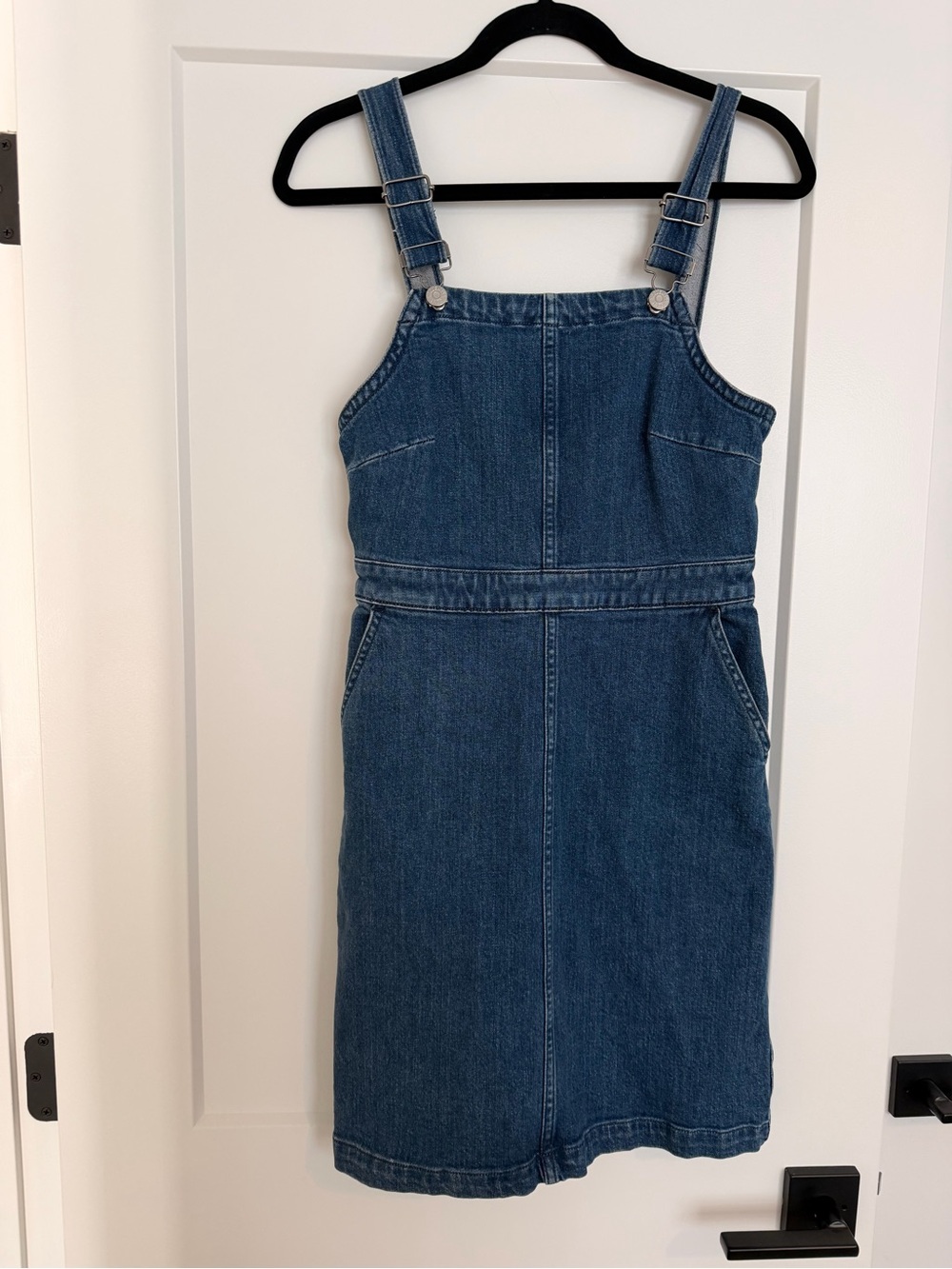 Madewell Denim Pinafore Dress - Blue